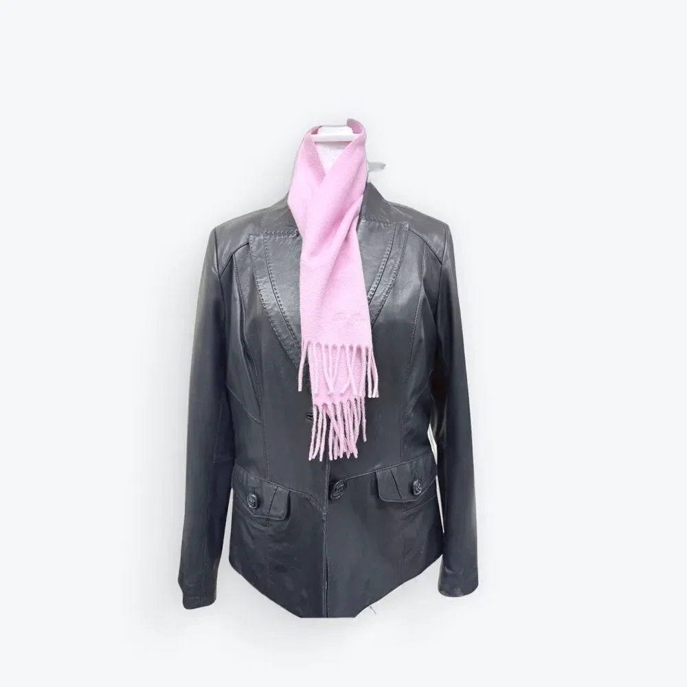 Auth Loro Piana 100% Pink Cashmere Scarf